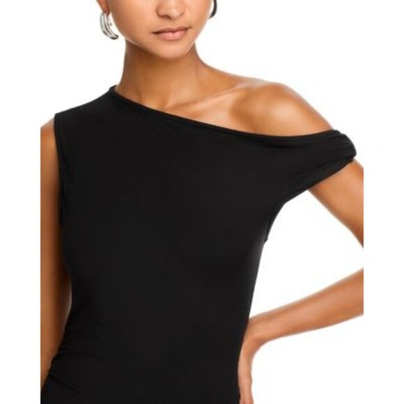 FORE Off Shoulder Bodysuit in Black - Picture 2 of 4